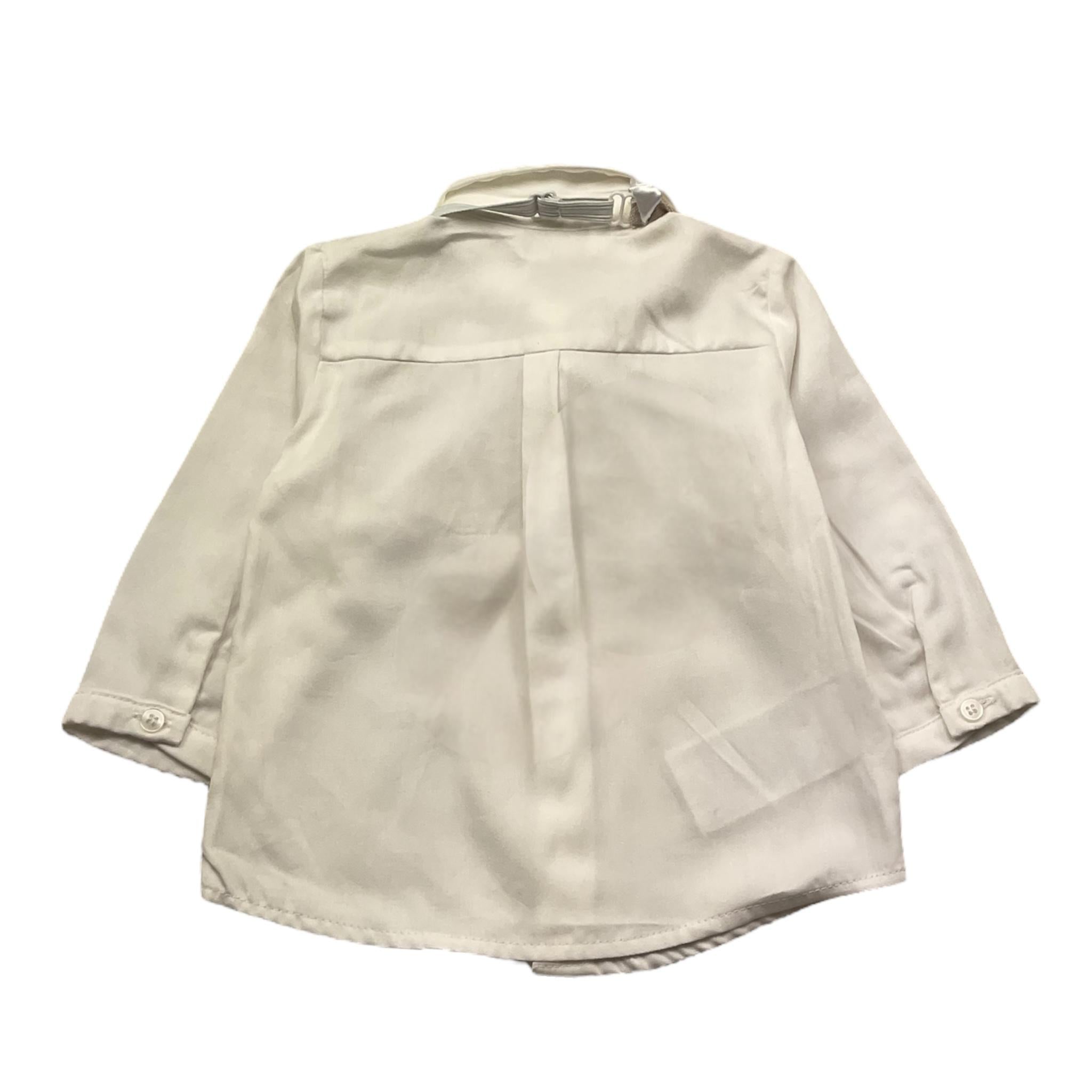 Mayoral Camicia Manica Lunga Tinta Unita con Papillon per Neonato 1102 BIANCO MAYORAL 