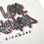 John Richmond Completo 2 Pezzi Canotta Tinta Unita con Stampa-Short per Bambina RGP26120CJ BIANCO JOHN RICHMOND 