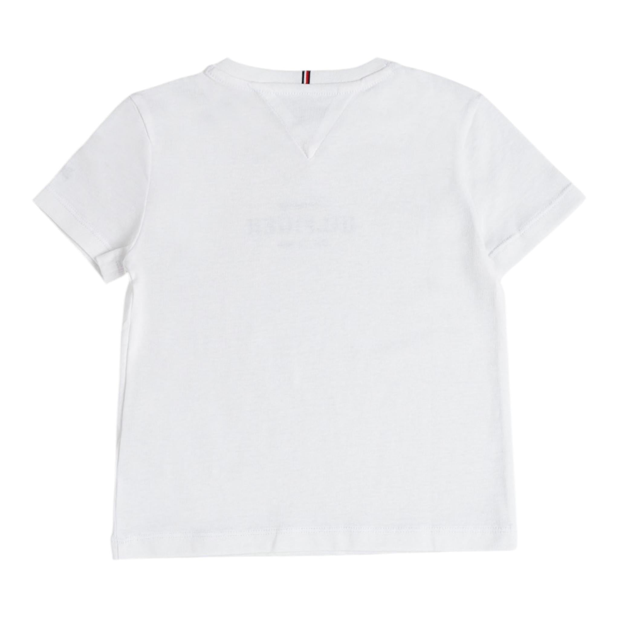 Tommy Hilfiger T-Shirt Girocollo Tina Unita con Stampa per Bambino KG0KG08524 BIANCO TOMMY HILFIGER 