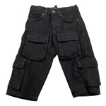 I'M BRIAN pantalone tinta unita con tasconi Nero per Bambino L2024 NERO I'M BRIAN 