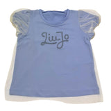 Calvin Klein T-Shirt Tinta Unita Velata con Stampa per Neonata KA5038N AZZURRO CALVIN KLEIN 