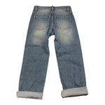 MOSCHINO jeans tinta unita con girovita regolabile Azzurro per Bambina HDP06P AZZURRO MOSCHINO 