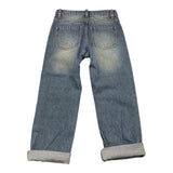 MOSCHINO jeans tinta unita con girovita regolabile Azzurro per Bambina HDP06P AZZURRO MOSCHINO 