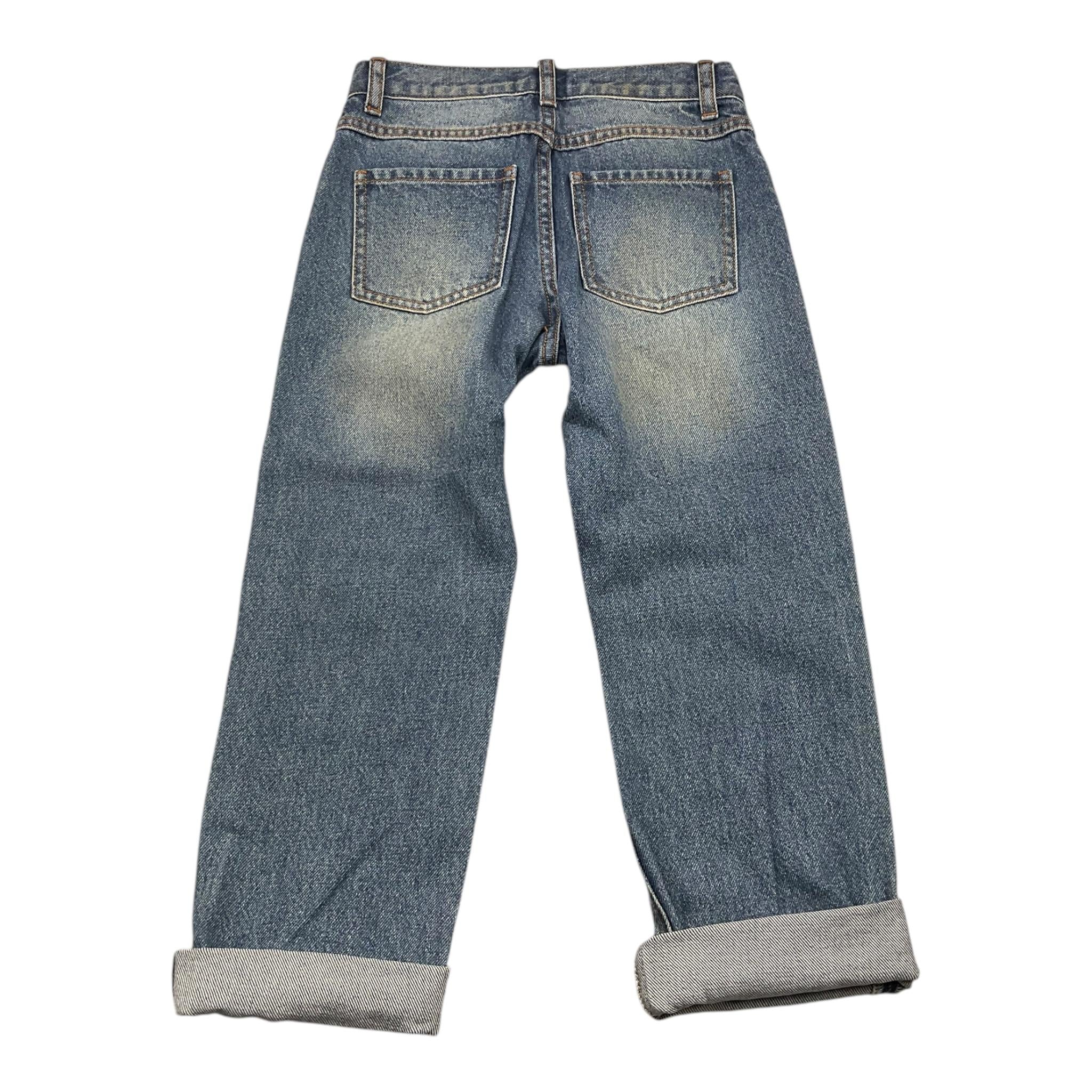 MOSCHINO jeans tinta unita con girovita regolabile Azzurro per Bambina HDP06P AZZURRO MOSCHINO 