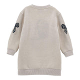 MONNALISA abito felpa girocollo tinta unita manica lunga luex Beige per Bambina 19D901X BEIGE MONNALISA 