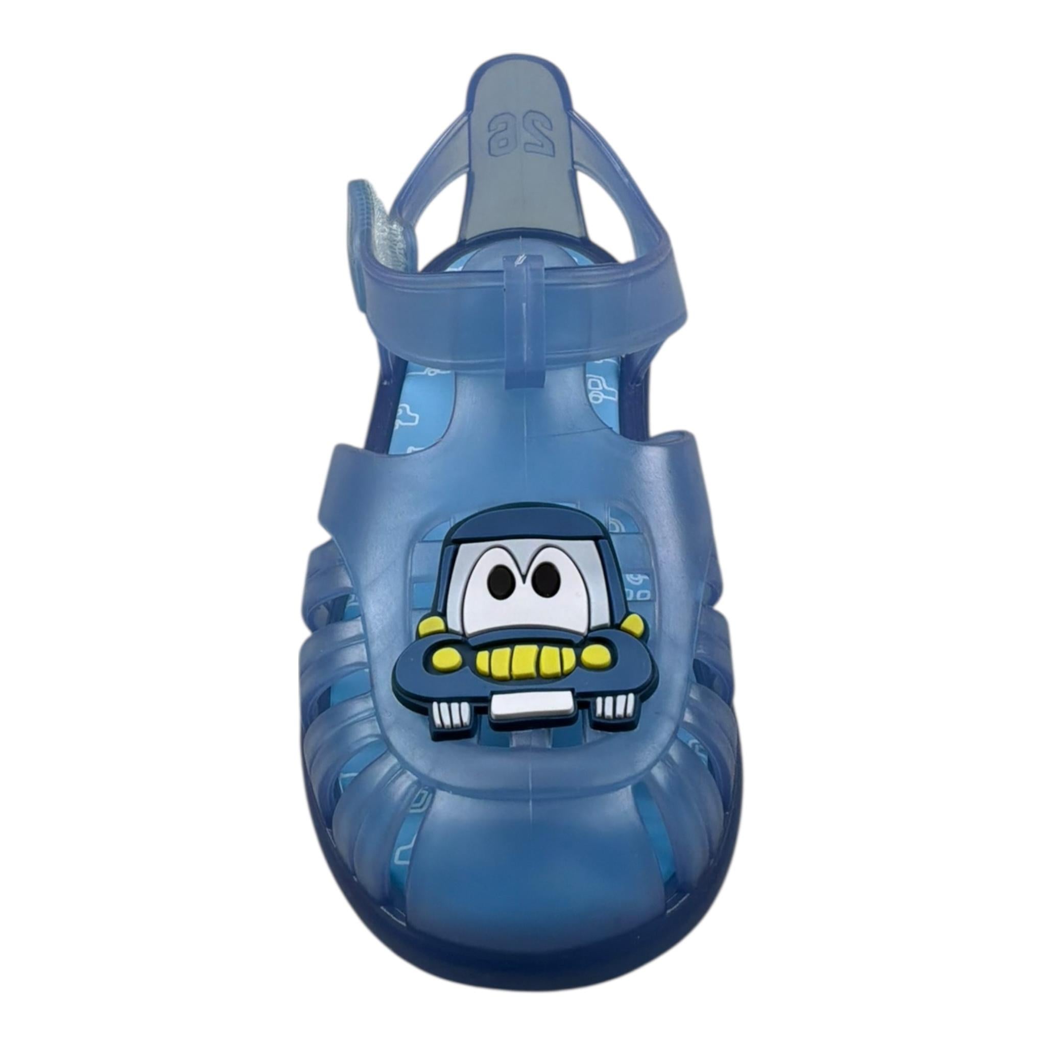 Igor Sandalo Tinta Unita con Strappi per Neonato S10321 AZZURRO IGOR 