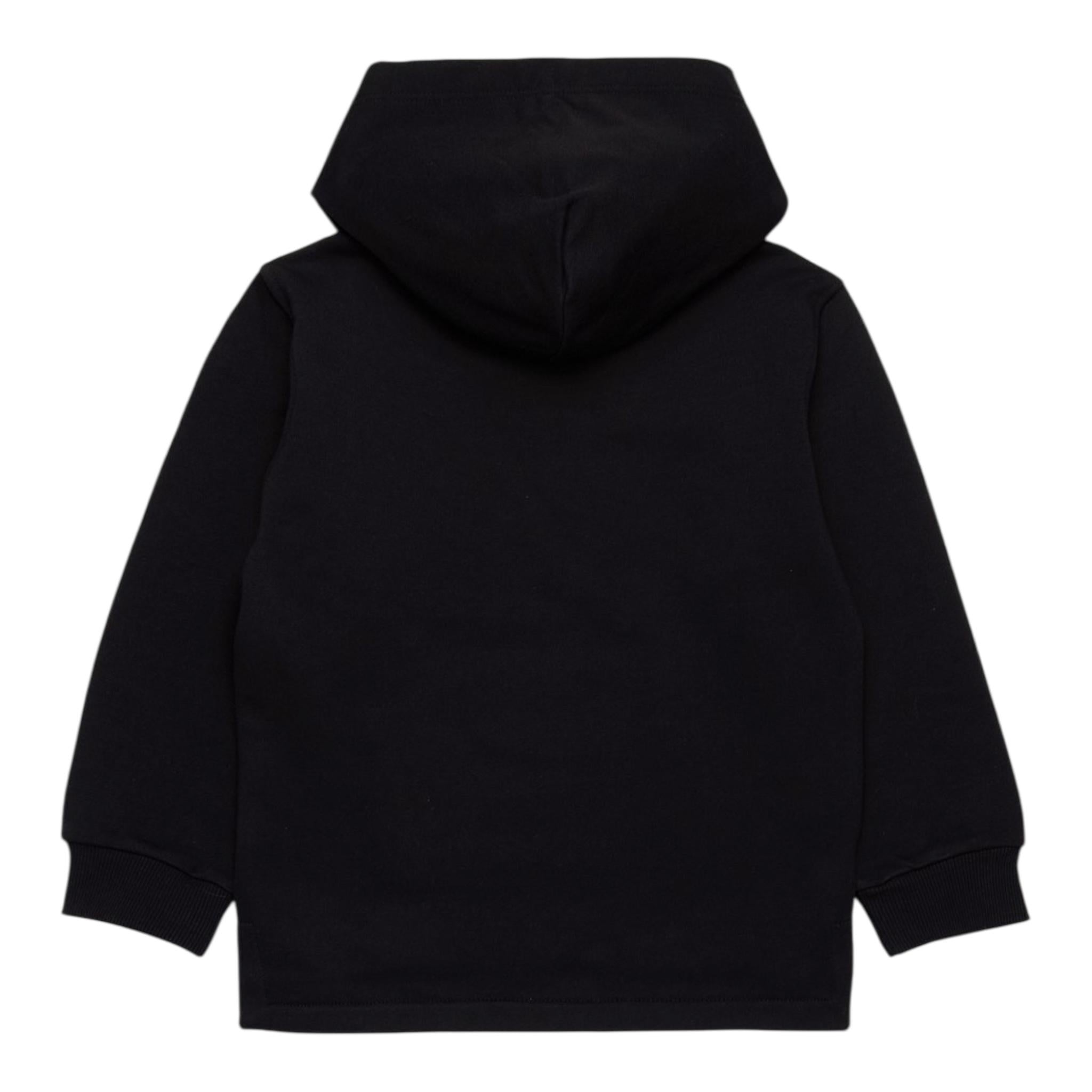 Diesel Felpa Chiusa con Cappuccio Tinta Unita con Logo per Bambino J02245 NERO DIESEL 