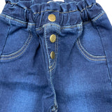 CANADA HOUSE jeans tinta unita con elastico in vita Blu per Neonata 24462210 BLU CANADA HOUSE 