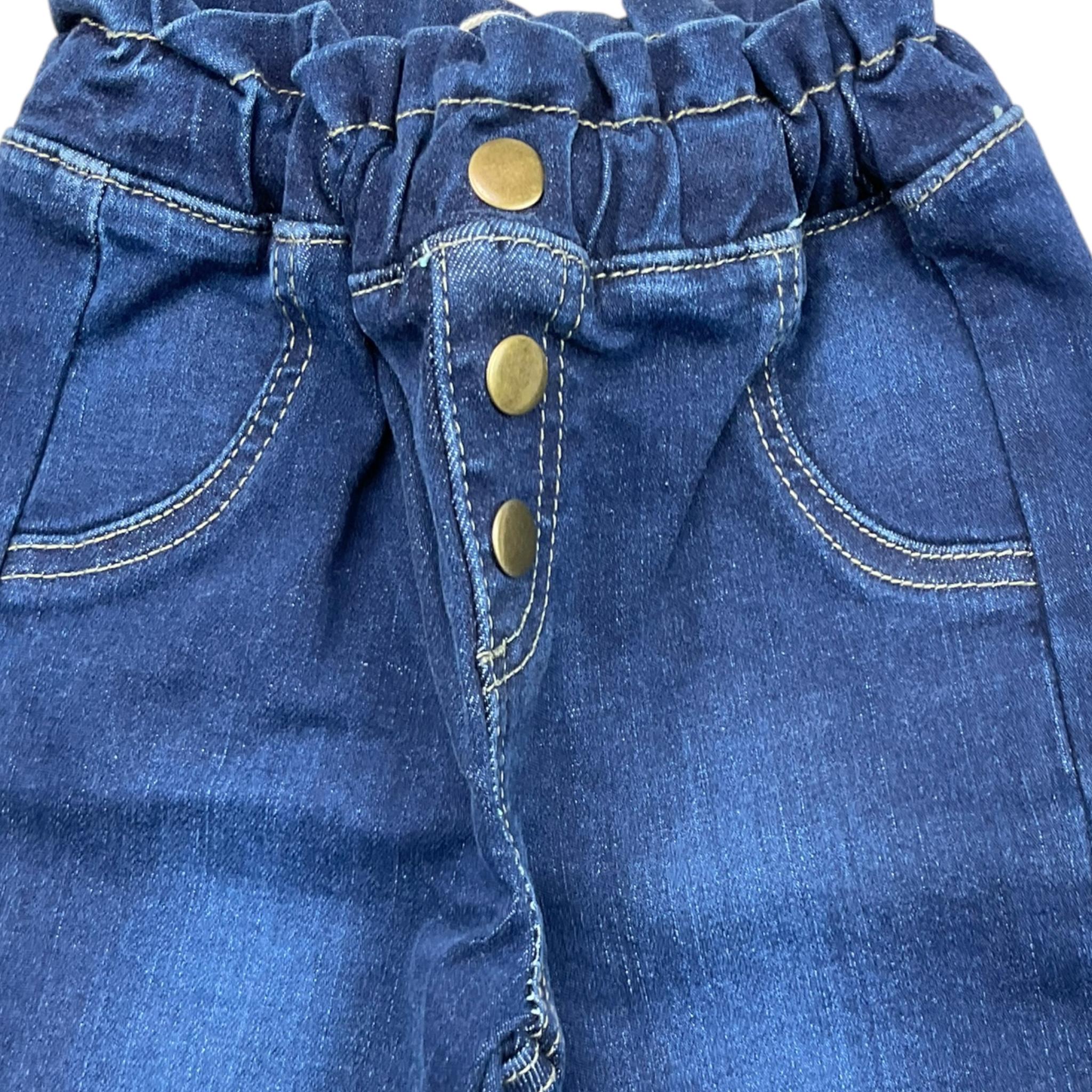 CANADA HOUSE jeans tinta unita con elastico in vita Blu per Neonata 24462210 BLU CANADA HOUSE 