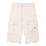 BillIEBLUSH pantalone tinta unita con girovita regolabile Beige per Bambina U20410J BEIGE BillIEBLUSH 