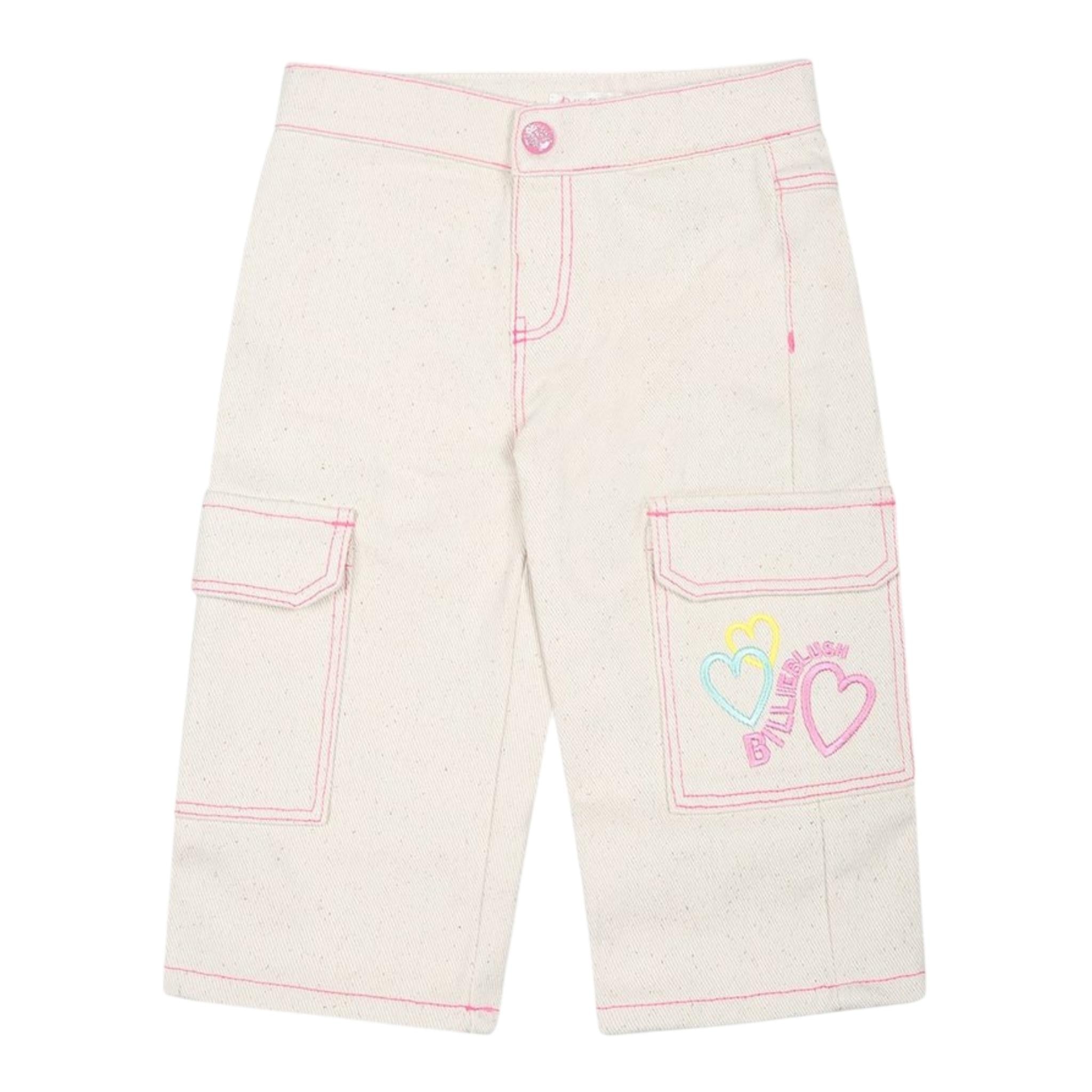 BillIEBLUSH pantalone tinta unita con girovita regolabile Beige per Bambina U20410J BEIGE BillIEBLUSH 