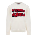 SAINT BARTH maglia girocollo tinta unita con stampa Panna per Bambino DOU0001XX PANNA SAINT BARTH 