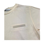 Paolo Pecora T-Shirt Girocollo Tinta Unita con Taschino per Bambino PP4243 PANNA PAOLO PECORA 