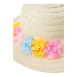 Billieblush Cappello In Paglia Tinta Unita con Applicazioni per Bambina U21112 BEIGE BillIEBLUSH 