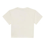 Pinko T-Shirt Girocollo Tinta Unita con Logo per Bambina KFTS007 PANNA PINKO 