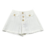 Fun & Fun Short Tinta Unita con Girovita Regolabile per Bambina FNCJSO16381 PANNA FUN & FUN 