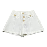 Fun & Fun Short Tinta Unita con Girovita Regolabile per Bambina FNCJSO16381 PANNA FUN & FUN 