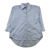 VICOLO camicia manica lunga tinta unita asimmetrica Azzurro polvere per Bambina 3141CZ00037 AZZURRO POLVERE VICOLO 