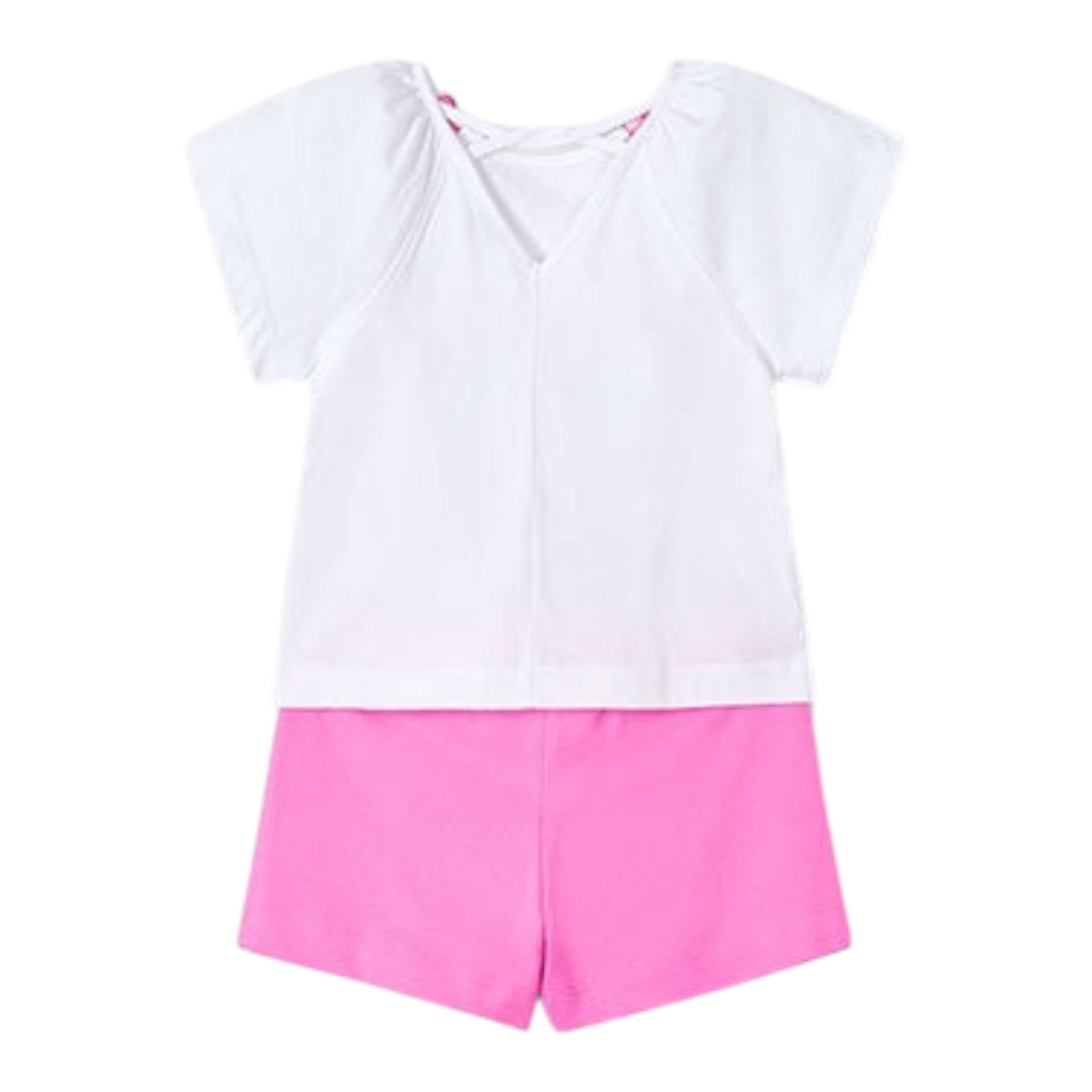 Mayoral Completo 2 Pezzi T-Shirt-Short  per Bambina 32133 BIANCO MAYORAL 