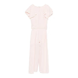 Monnalisa Tuta Intera Tinta Unita con Cintura per Bambina 71E200X ROSA MONNALISA 