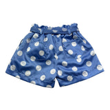 Miss Grant Short Tinta Unita con Pois per Neonata MG1293X AZZURRO POLVERE MISS GRANT 