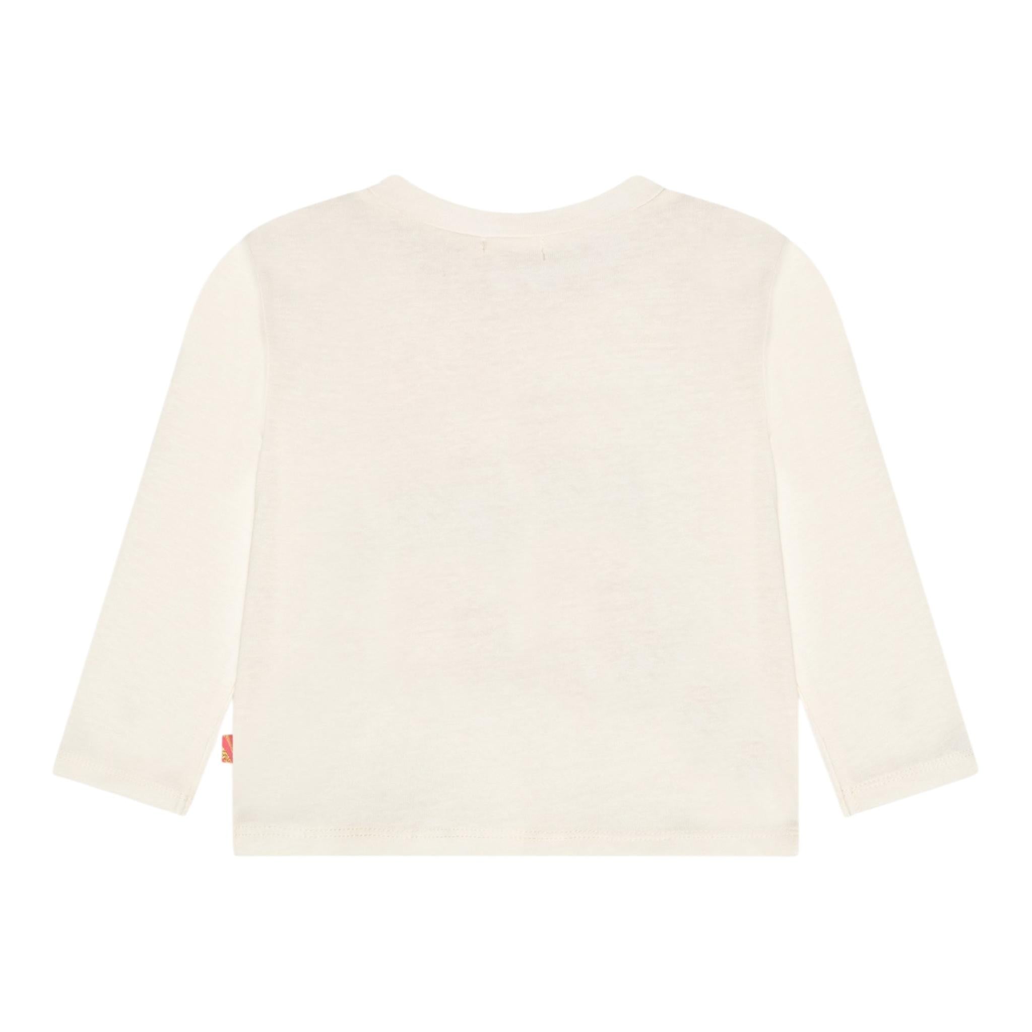 BillIEBLUSH shirt girocollo tinta unita con stampa paillettes Panna per Neonata U20475X PANNA BillIEBLUSH 