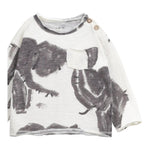 PLAY UP shirt girocollo tinta unita con stampa Bianco per Neonato PA011AP11006 BIANCO PLAY UP 