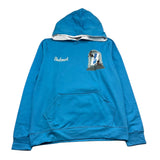 BUTNOT felpa chiusa con cappuccio tinta unita cn stampa Azzurro per Bambino B9895547 AZZURRO BUTNOT 
