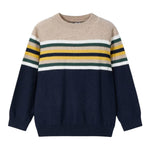 MAYORAL maglia tinta unita girocollo con fantasia a righe Blu per Bambino 4351 BLU MAYORAL 