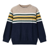 MAYORAL maglia tinta unita girocollo con fantasia a righe Blu per Bambino 4351 BLU MAYORAL 