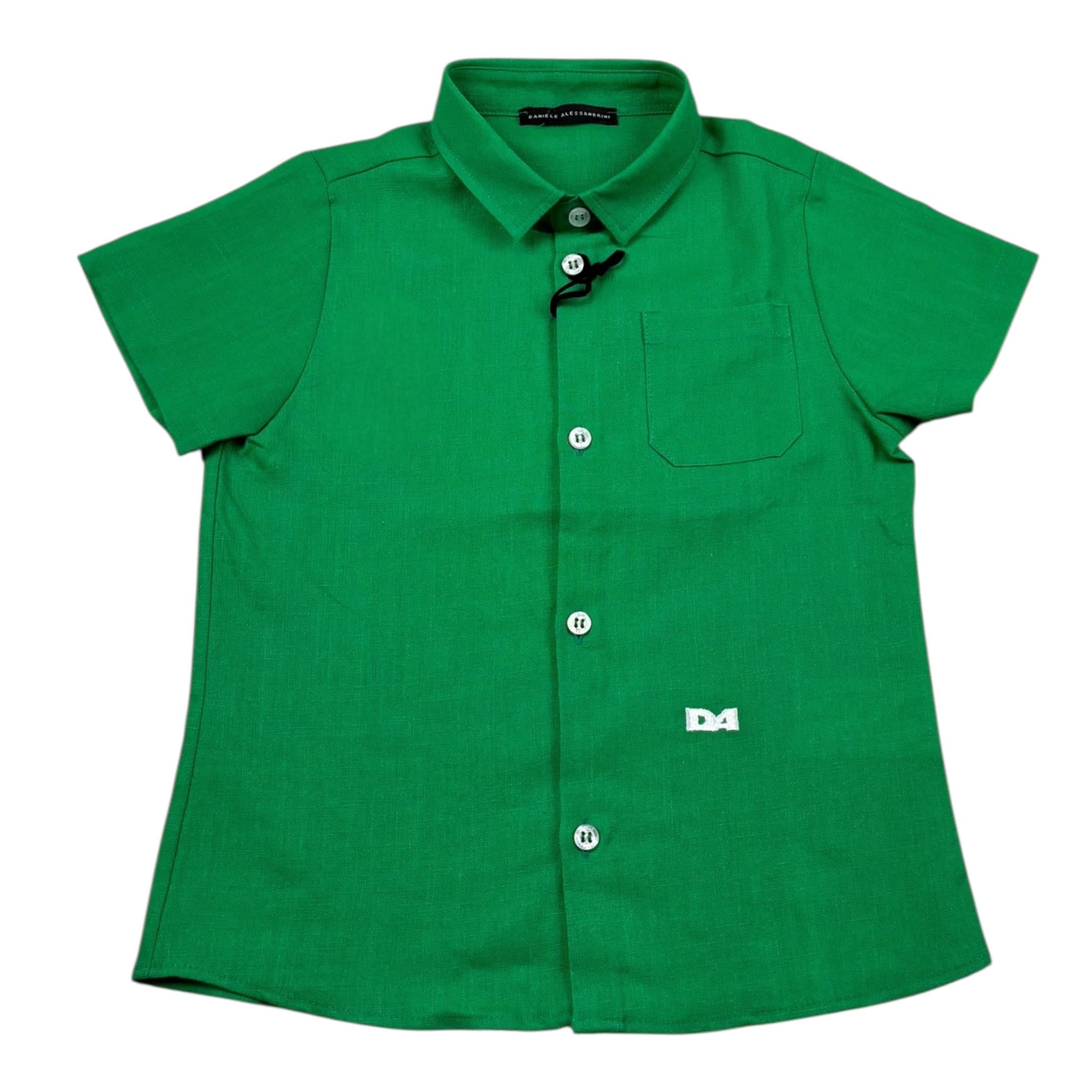 Daniele Alessandrini Camicia Tinta Unita Mezza Manica per Neonato 1296C00224NX VERDE DANIELE ALESSANDRINI 