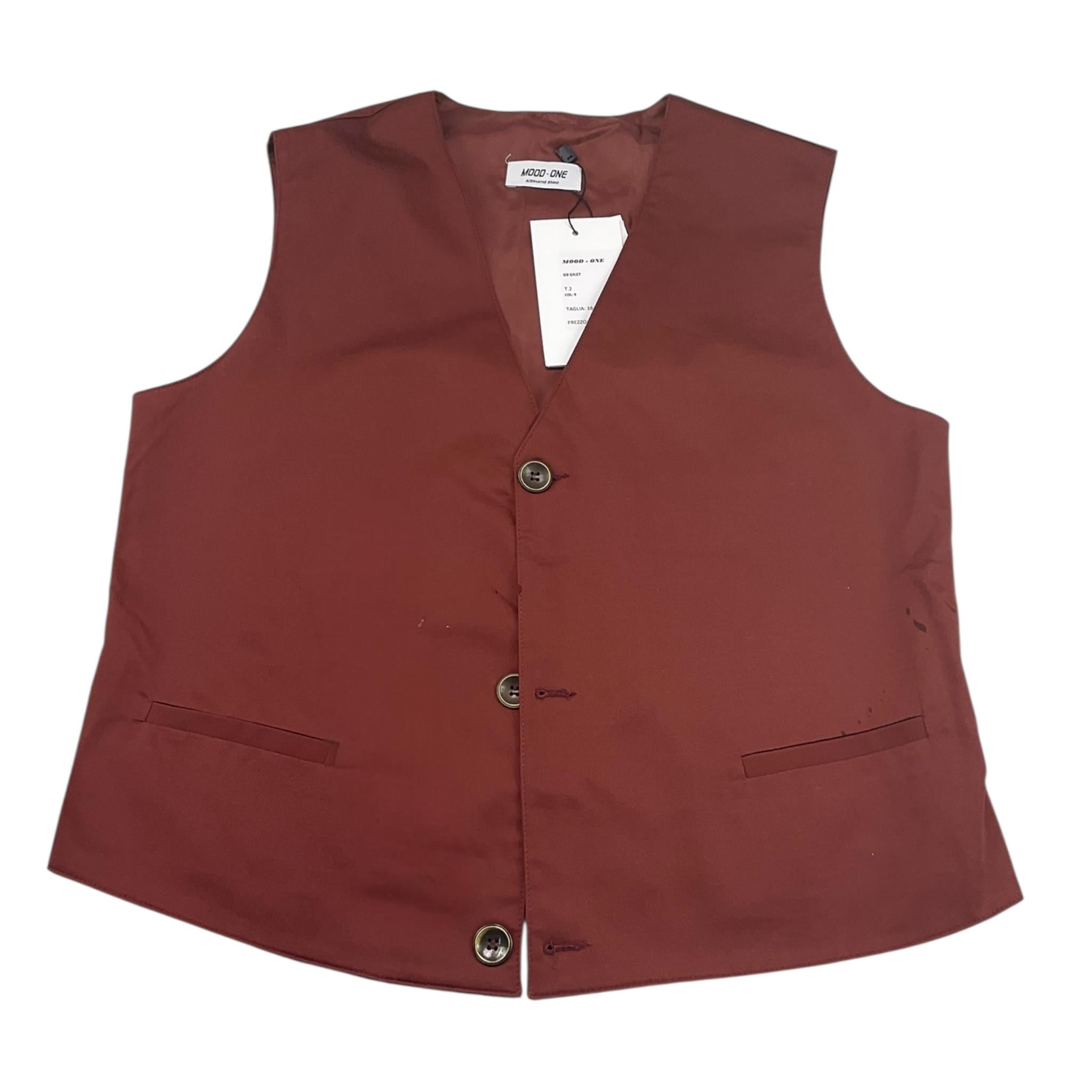 Mood_One Gilet Tinta Unita per Bambino G9GILET BORDEAUX MOOD_ONE 