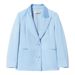 Twinset Giacca Tinta Unita con Bottoni per Bambina 251GJ2QNAX AZZURRO TWINSET 