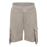 Dsquared2 Bermuda Felpa Tinta Unita con Tasconi per Bambino DQ2720 BEIGE DSQUARED2 