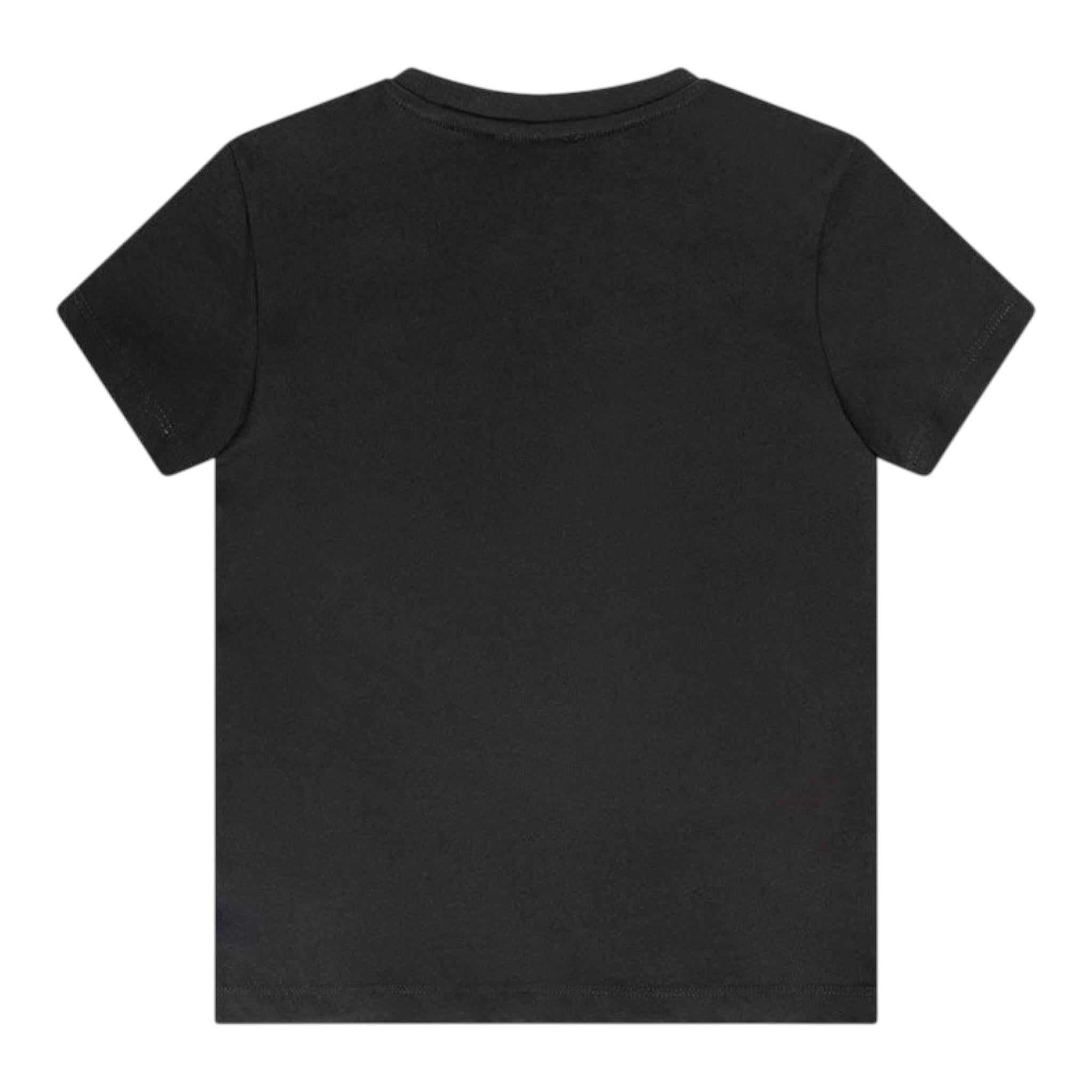 Iceberg T-Shirt Girocollo Tinta Unita con Stampa per Bambino TSICE5126J NERO ICEBERG 