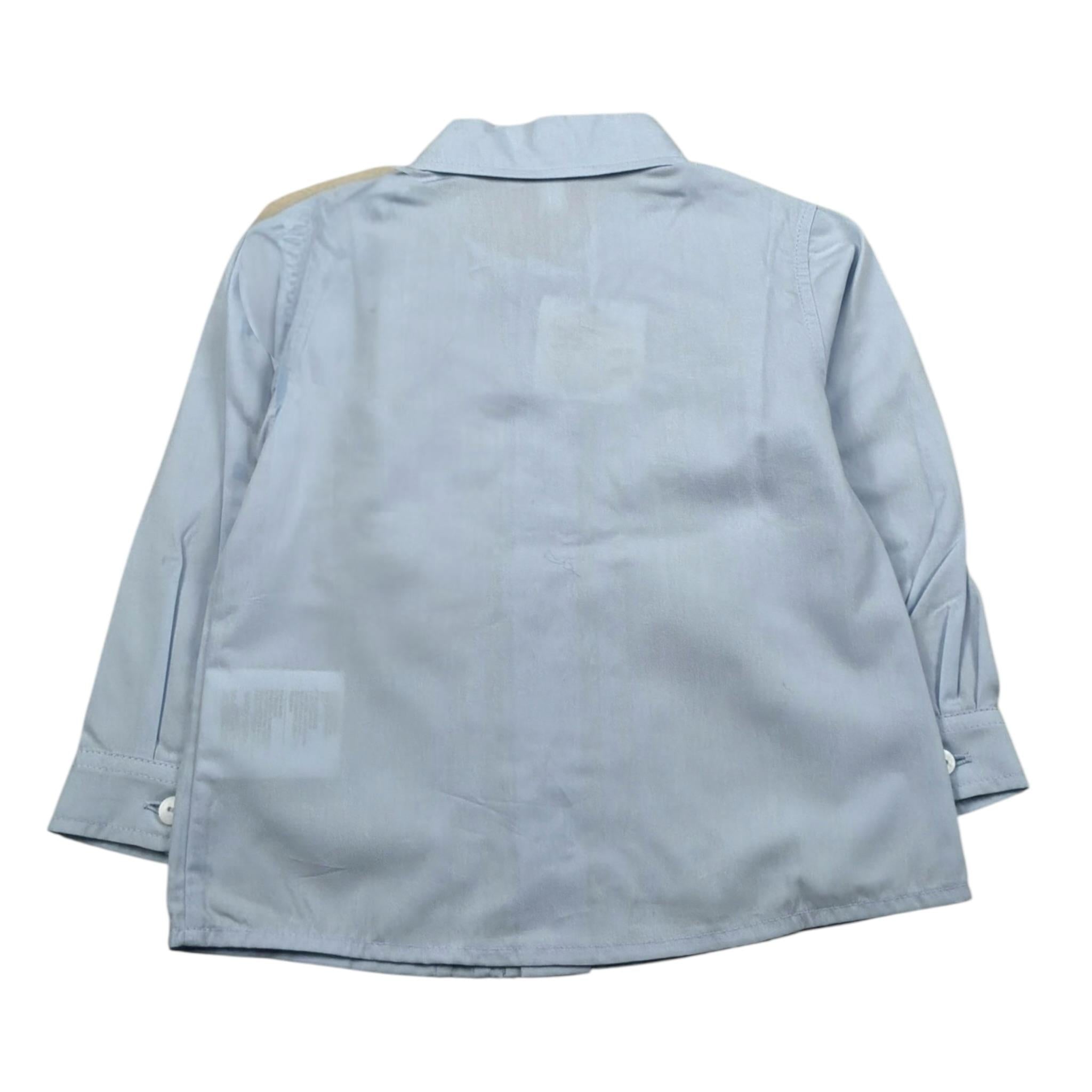 Le Coconne Camicia Manica Lunga Tinta Unita per Neonato LCN1228N AZZURRO LE COCONNE 