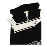 TWINSET maglia tinta unita con stampa zip e cappuccio Nero per Bambina 242GJ3161X NERO TWINSET 