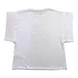 Fun & Fun T-Shirt Tinta Unita Con Stampa Bianco Per Bambina