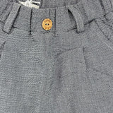 Lalalu' Pantalone Tinta Unita con Elastico In Vita Grigio per Bambino