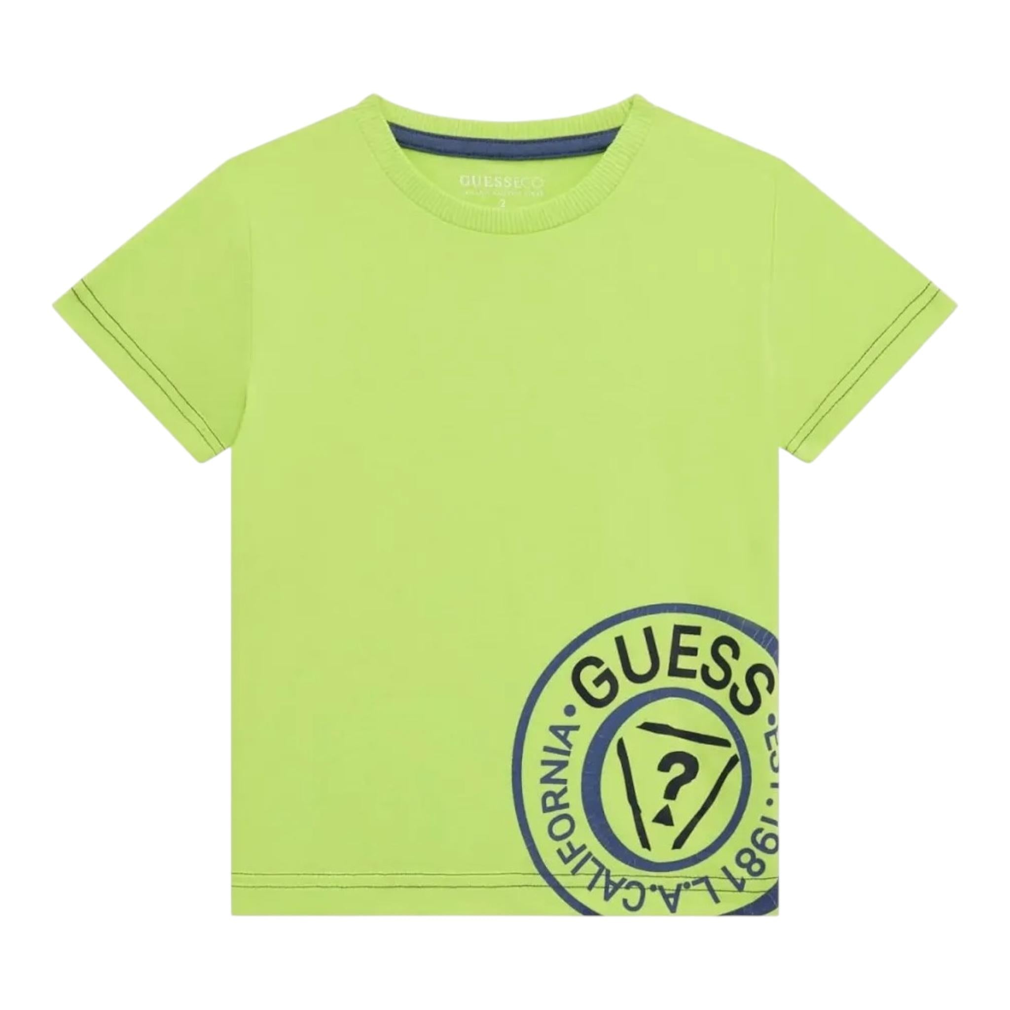 Mayoral T-Shirt Girocollo Tinta Unita con Stampa per Bambino N5RI15K8HM4XJ VERDE MAYORAL 