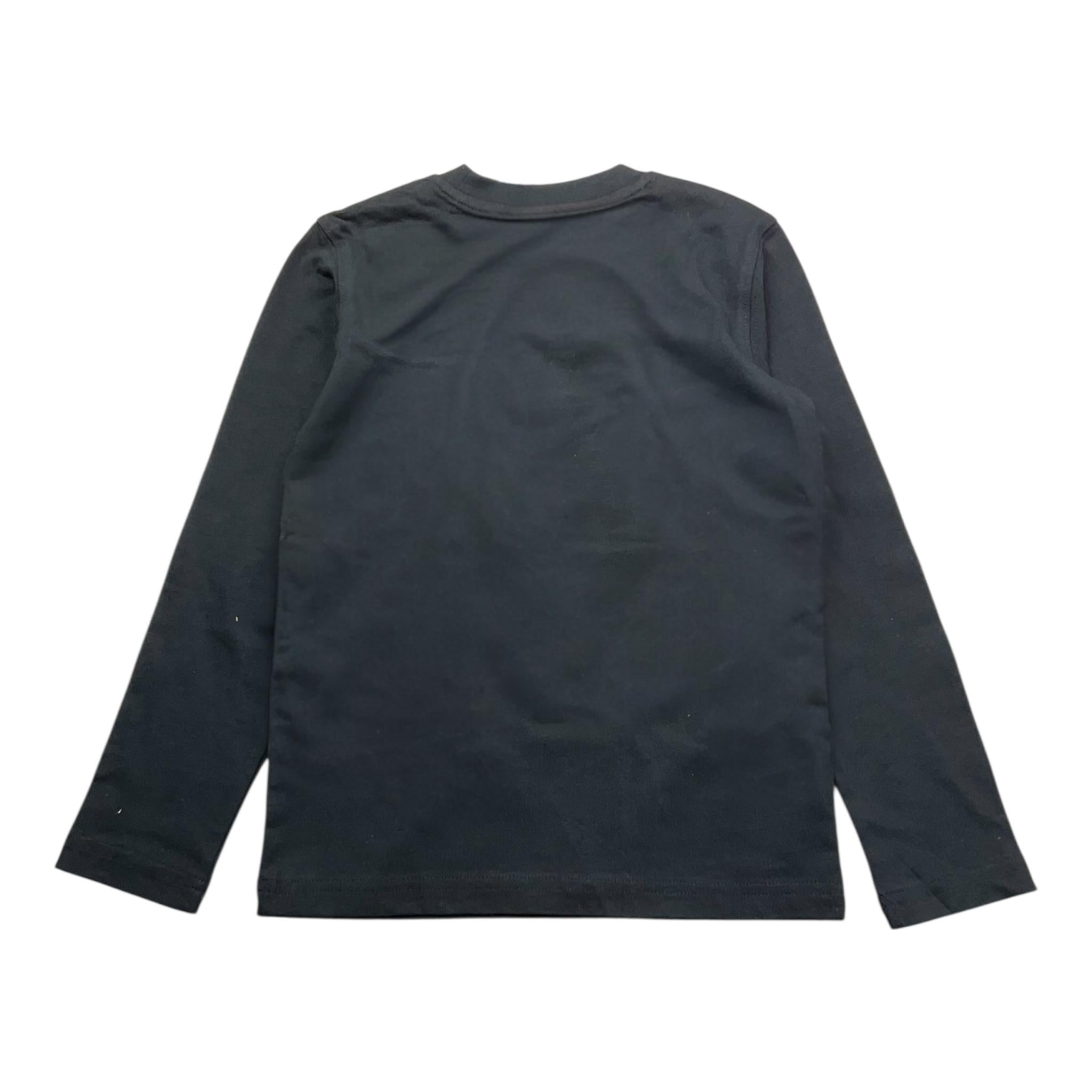 REFRIGIWEAR shirt girocollo tinta unita con stampa Nero per Bambino RW748 NERO REFRIGIWEAR 
