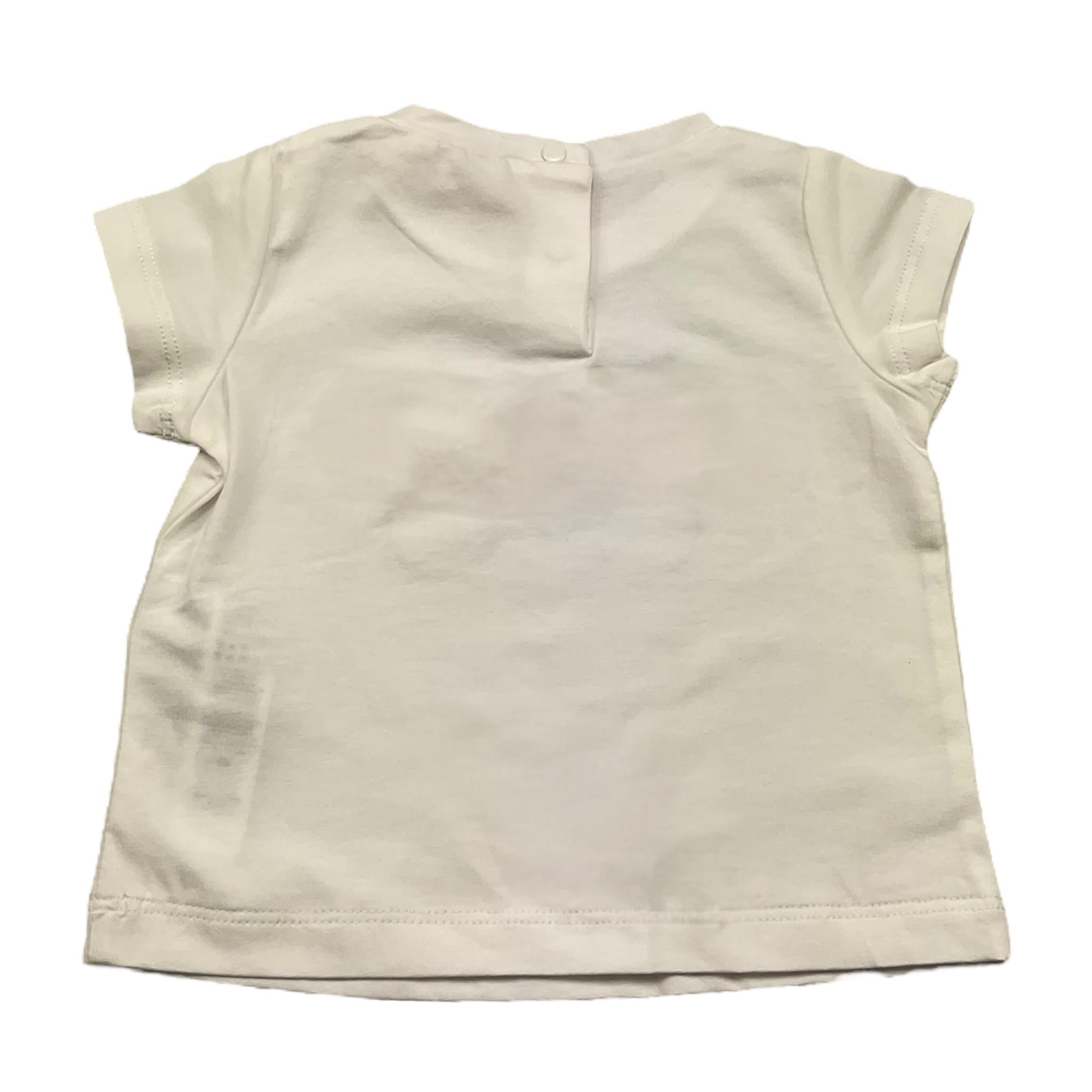 Liu Jo T-Shirt Girocollo Tinta Unita con Stampa per Neonata HA5062 BIANCO LIU JO 