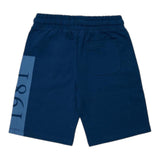 Guess Bermuda Tuta Tinta Unita con Logo per Bambino N3GD03KA6R0 BLU GUESS 