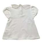 U+È T-Shirt Tinta Unita con Colletto per Neonata UE1773N BIANCO U+è 