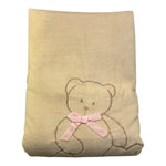LE BEBE' coperta tinta unita con ricami in ciniglia Beige per Neonata LBG5958 BEIGE LE BEBE' 