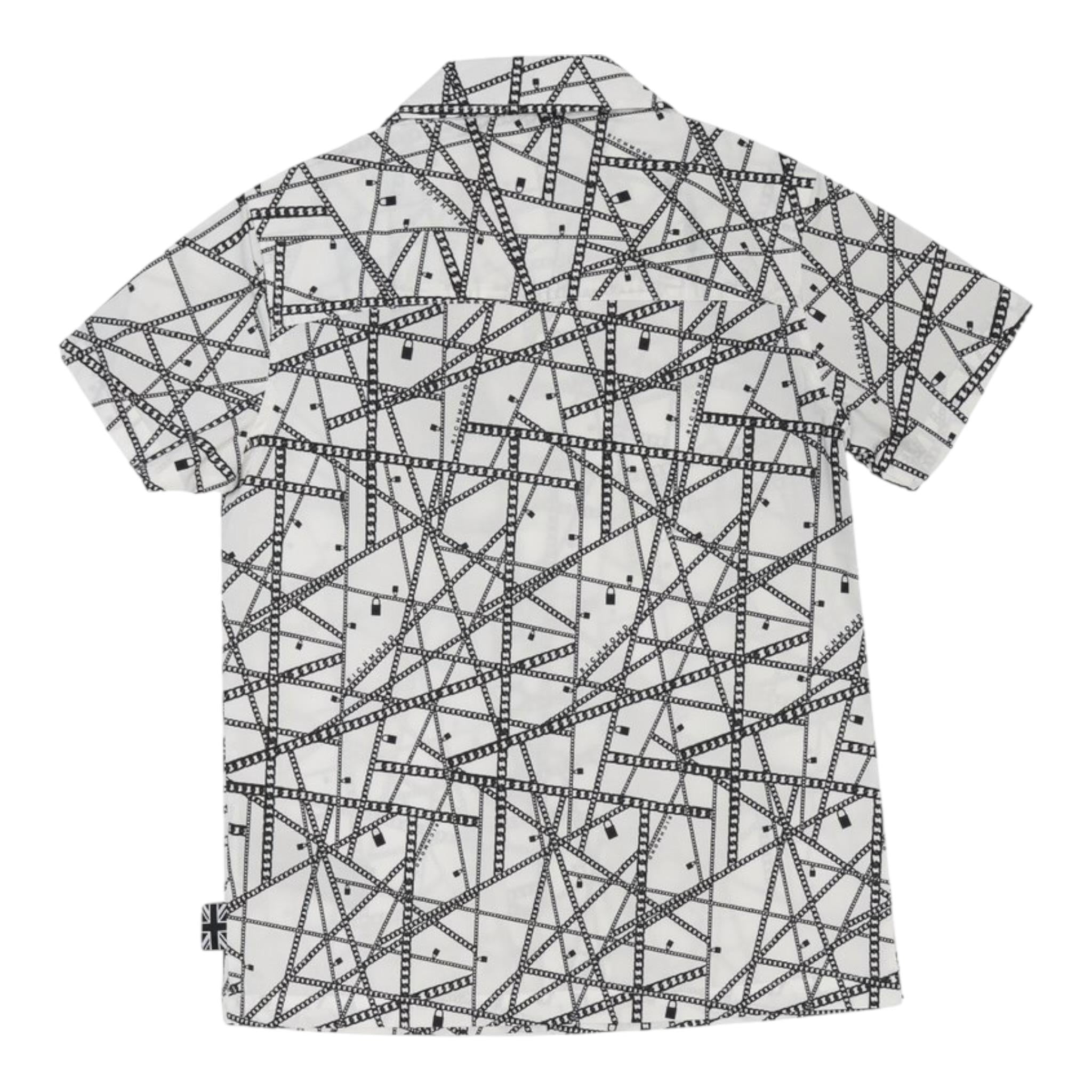 John Richmond Camicia Tinta Unita con Fantasia per Neonato RBP25093CANXX BIANCO JOHN RICHMOND 