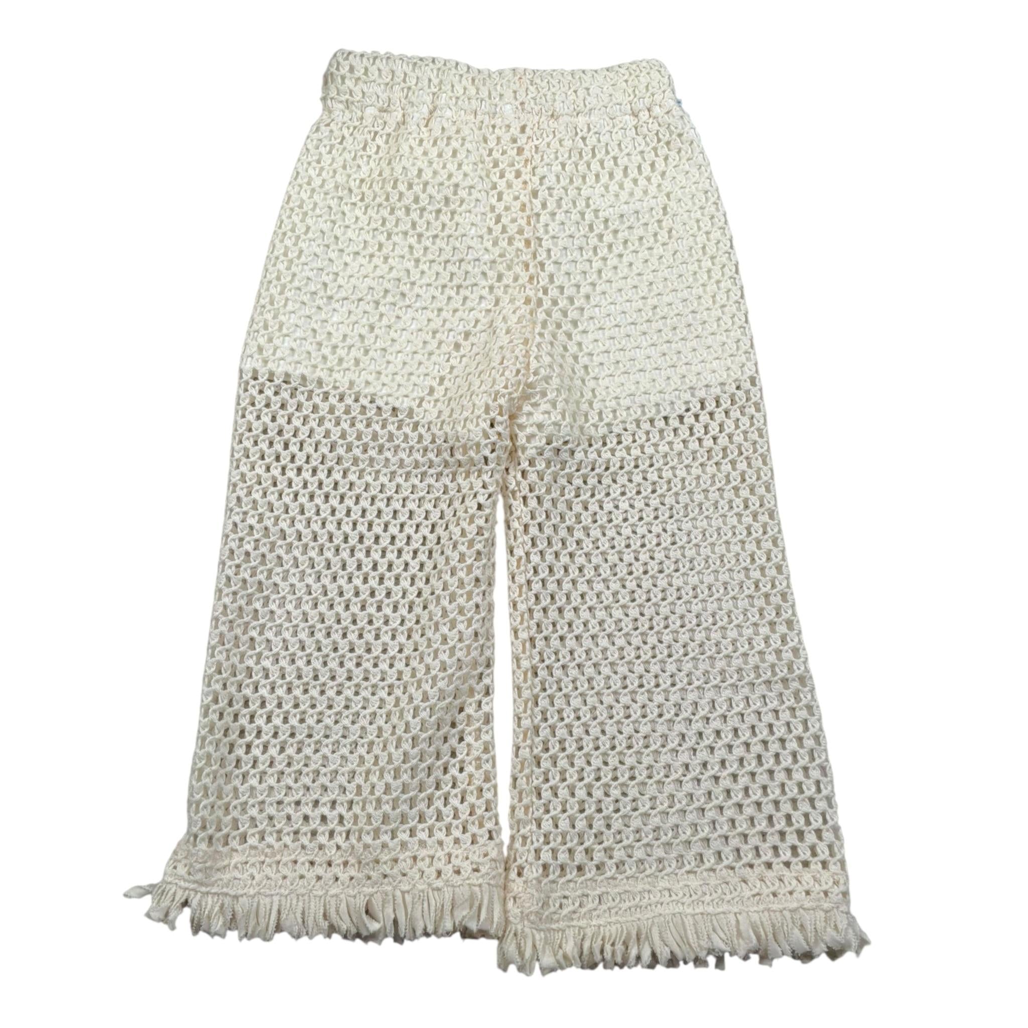 Lalalu' Pantalone Tinta Unita Traforato per Neonata PTL80PBX BEIGE LALALU' 