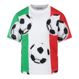 Moschino T-Shrit Girocollo Tricolore per Bambino HUM056 MULTICOLOR MOSCHINO 
