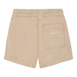 Boss Bermuda Tinta Unita con Elastico In Vita per Bambino J5198804 BEIGE BOSS 