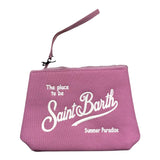 Saint Barth Pochette Tinta Unita con Stampa per Bambina ALINE ROSA SAINT BARTH 
